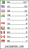 visitors by country counter