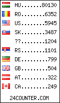visitors by country counter