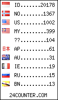 visitors by country counter