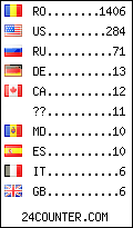 visitors by country counter