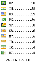 visitors by country counter