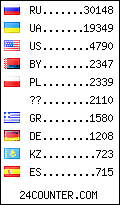 visitors by country counter