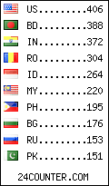 visitors by country counter