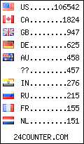 visitors by country counter
