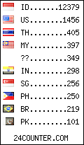 visitors by country counter