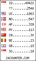 visitors by country counter