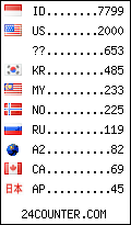 visitors by country counter