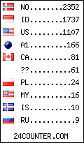 visitors by country counter