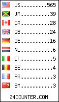 visitors by country counter