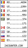 visitors by country counter