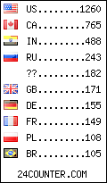 visitors by country counter