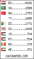 visitors by country counter