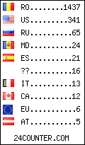 visitors by country counter