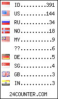 visitors by country counter