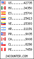 visitors by country counter