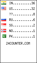 visitors by country counter