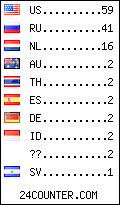 visitors by country counter