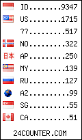 visitors by country counter