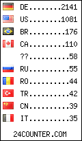 visitors by country counter