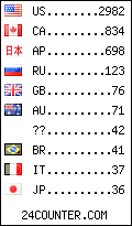 visitors by country counter