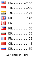 visitors by country counter