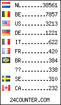 visitors by country counter