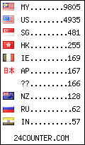 visitors by country counter