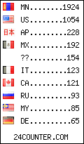 visitors by country counter