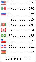 visitors by country counter