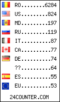 visitors by country counter
