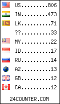 visitors by country counter