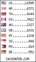 visitors by country counter