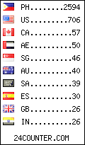 visitors by country counter