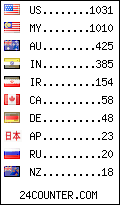 visitors by country counter