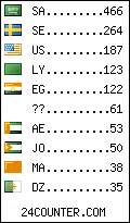 visitors by country counter
