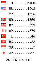visitors by country counter