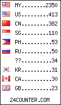 visitors by country counter