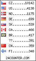 visitors by country counter