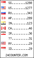 visitors by country counter