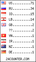 visitors by country counter