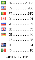 visitors by country counter