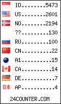 visitors by country counter
