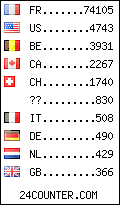 visitors by country counter