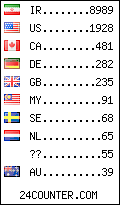 visitors by country counter