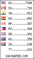 visitors by country counter