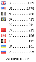 visitors by country counter