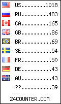 visitors by country counter