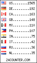 visitors by country counter