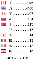 visitors by country counter