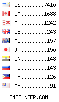 visitors by country counter